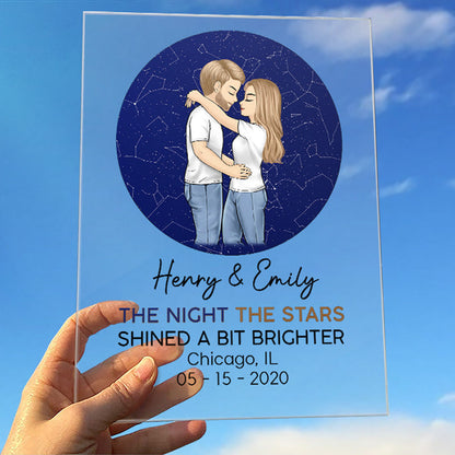 The Beginning Of Forever - Couple Personalized Custom Rectangle Shaped Acrylic Plaque - Gift For Husband Wife, Anniversary
